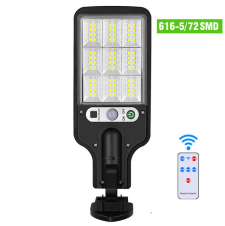 TJ-AW616-5 solar wall light with 72 SMD LEDs and remote control; original supplier label retained